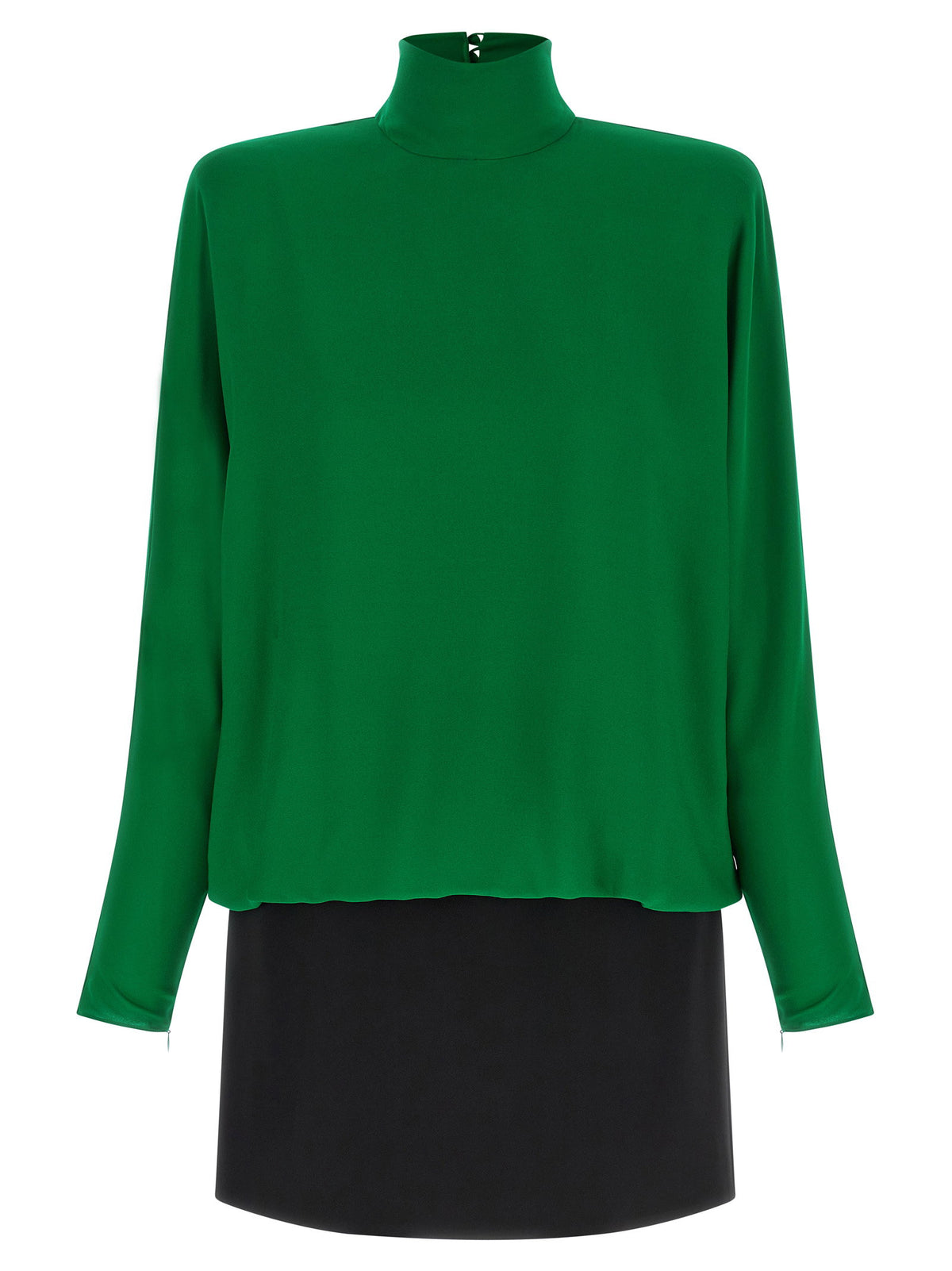Valentino Garavani Georgette Dress Green