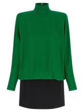 Valentino Garavani Georgette Dress Green