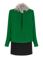 Valentino Garavani Georgette Dress Green