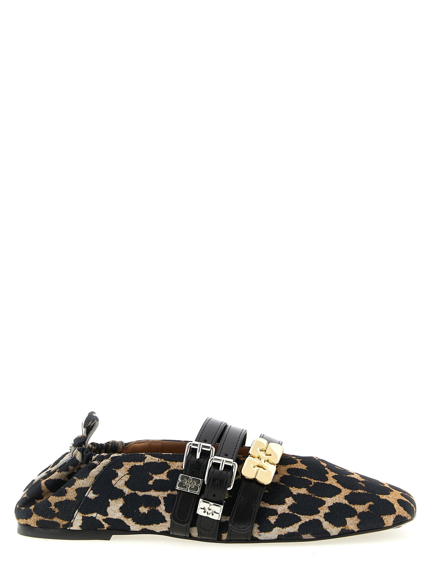 Ganni Sue Triple Ballet Flats Multicolor