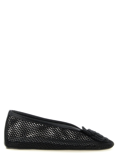 Ganni Jenny Ballet Flats Black