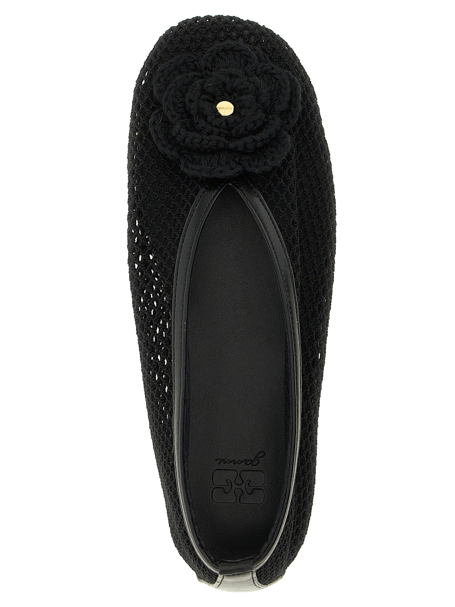 Ganni Jenny Ballet Flats Black