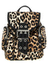 Ganni Animalier Bucky Backpack Brown