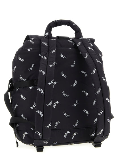 Ganni Re-tech Backpack Black