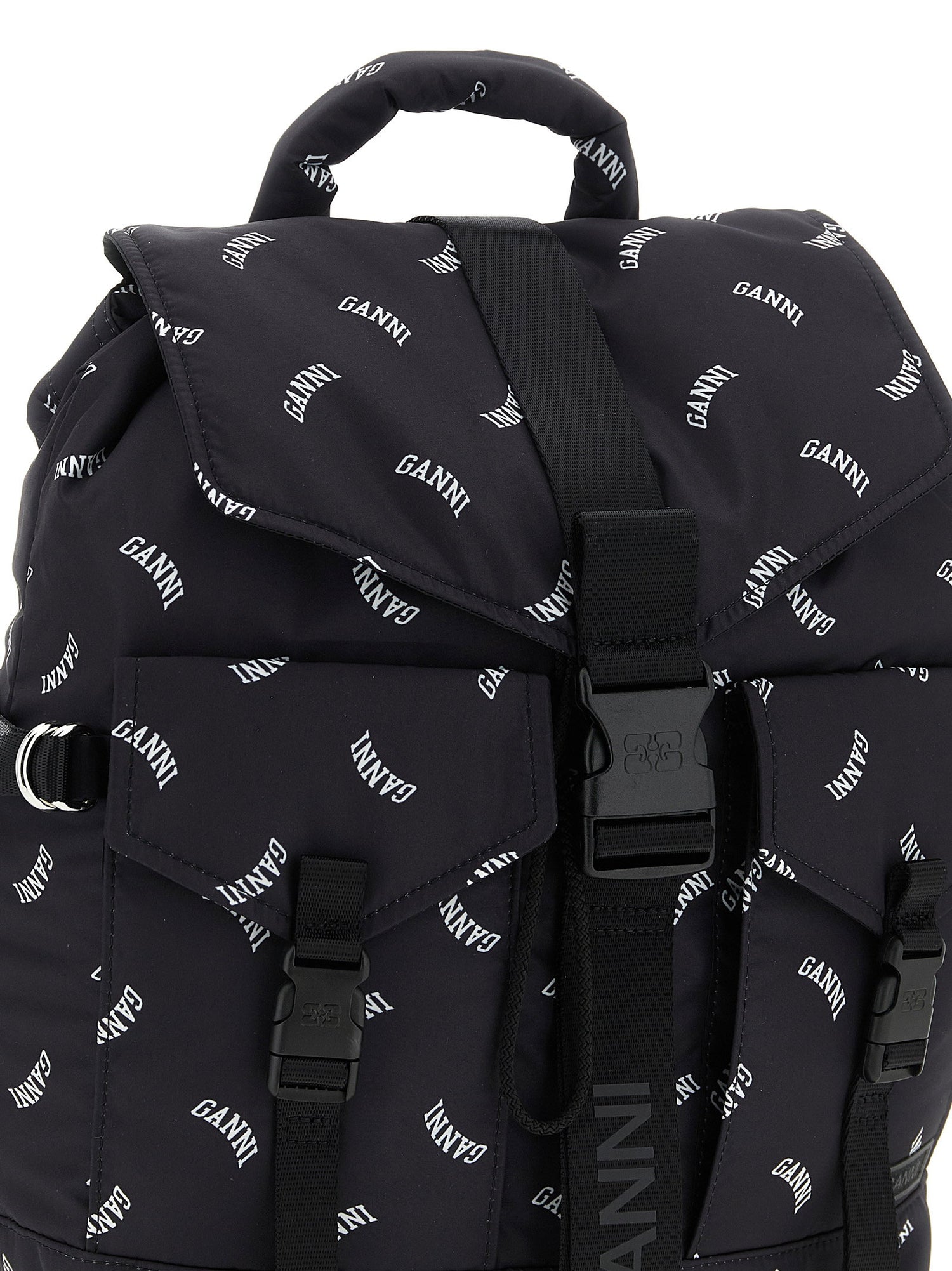Ganni Re-tech Backpack Black