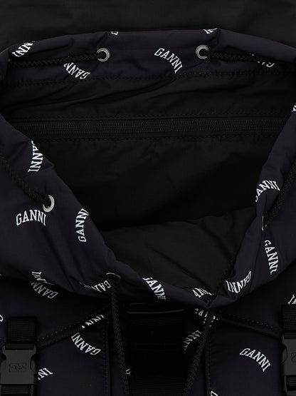 Ganni Re-tech Backpack Black