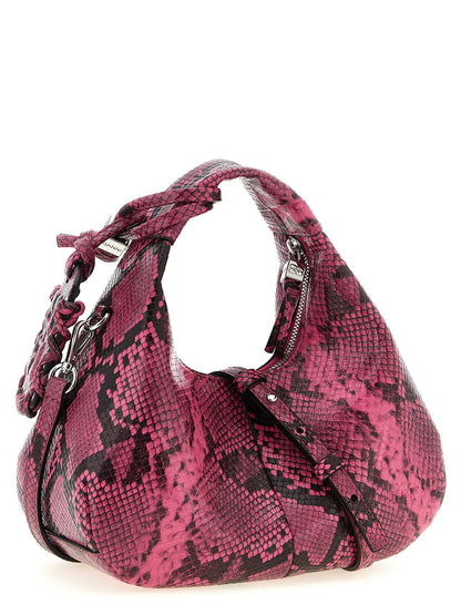 Ganni Mini Hobo Handbag Fuchsia