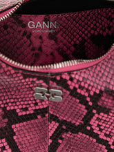Ganni Mini Hobo Handbag Fuchsia
