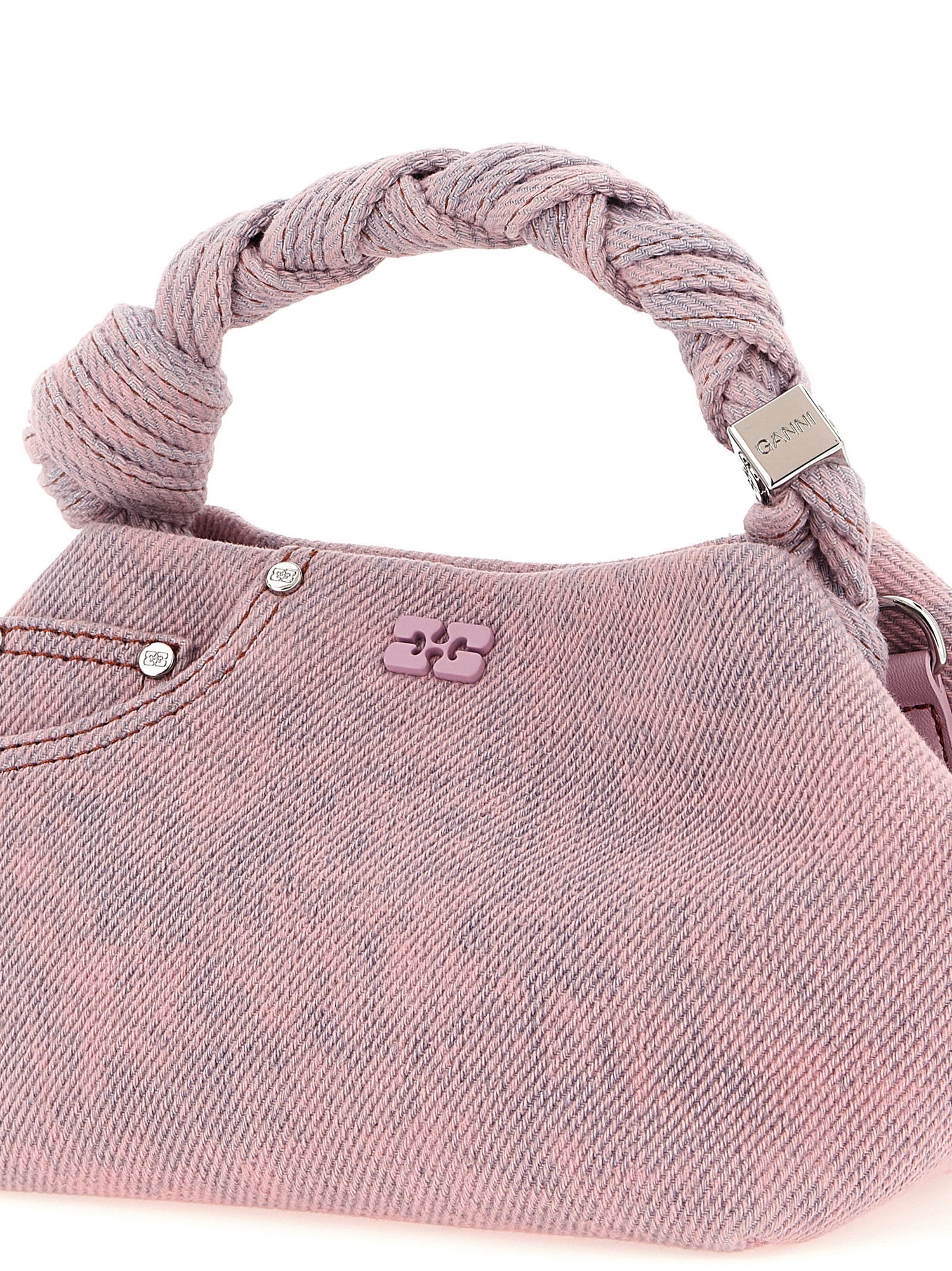 Ganni Bou Small Handbag Pink