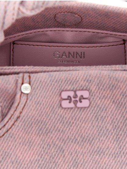 Ganni Bou Small Handbag Pink