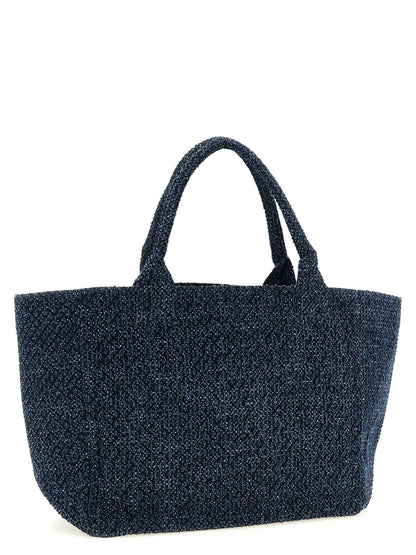 Ganni Medium Bear Shopping Bag Blue