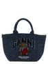 Ganni Small Bear Shopping Bag Blue