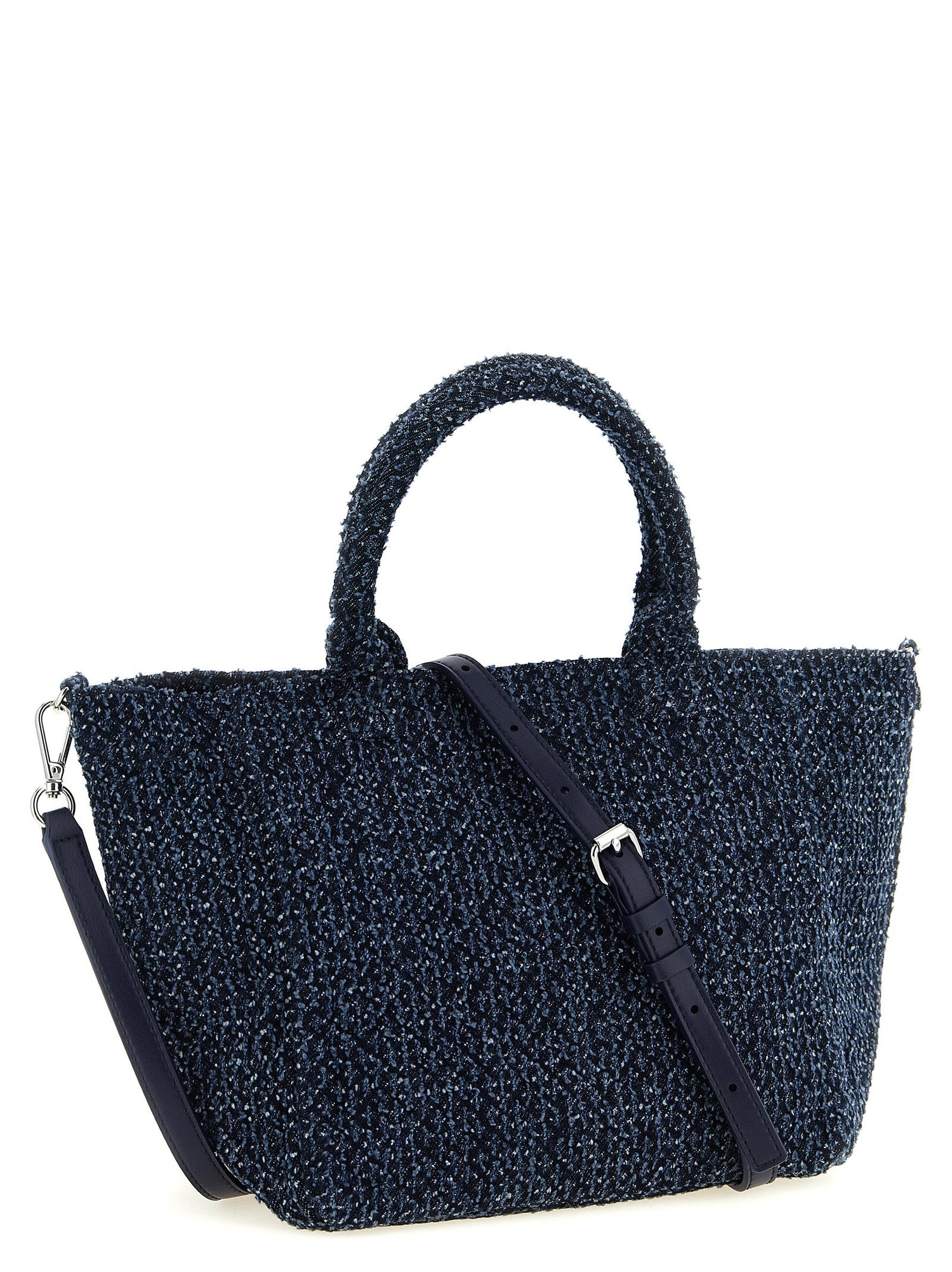 Ganni Small Bear Shopping Bag Blue
