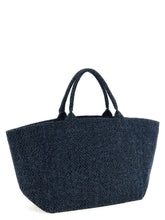 Ganni Xxl Bear Shopping Bag Blue
