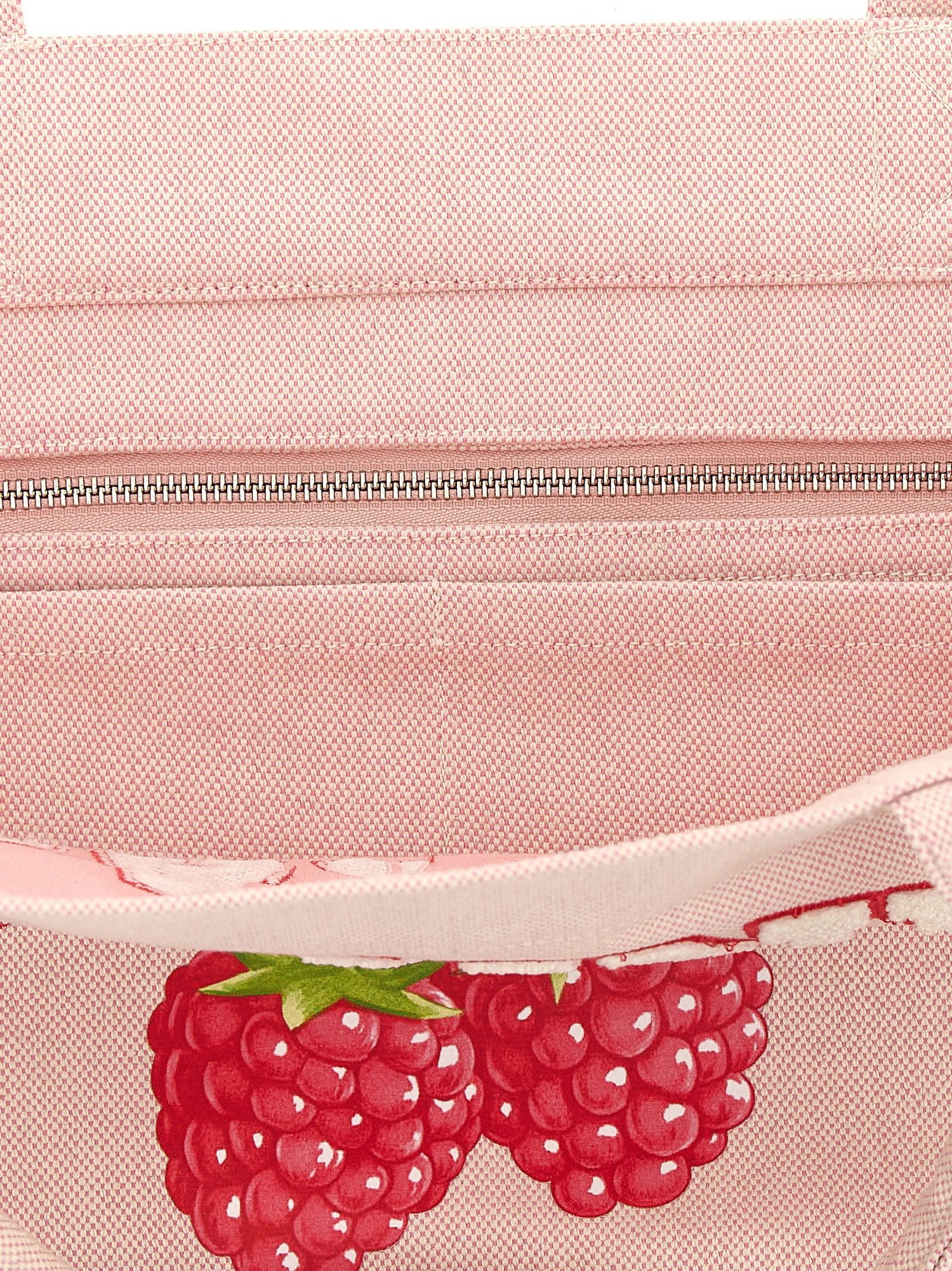 Ganni Medium Raspberry Shopping Bag Pink
