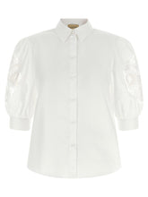 Valentino Garavani Macramé Insert Shirt White