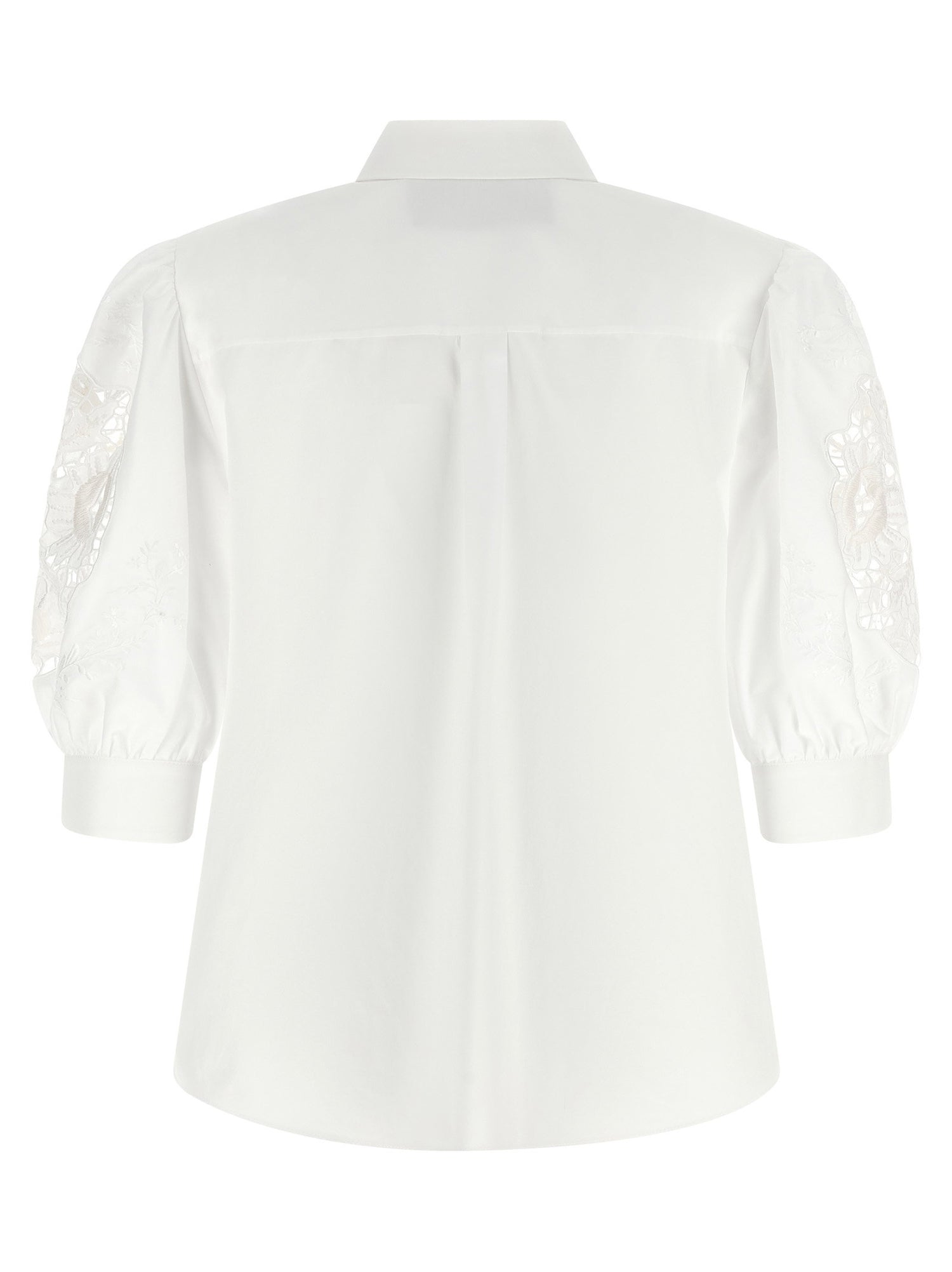 Valentino Garavani Macramé Insert Shirt White