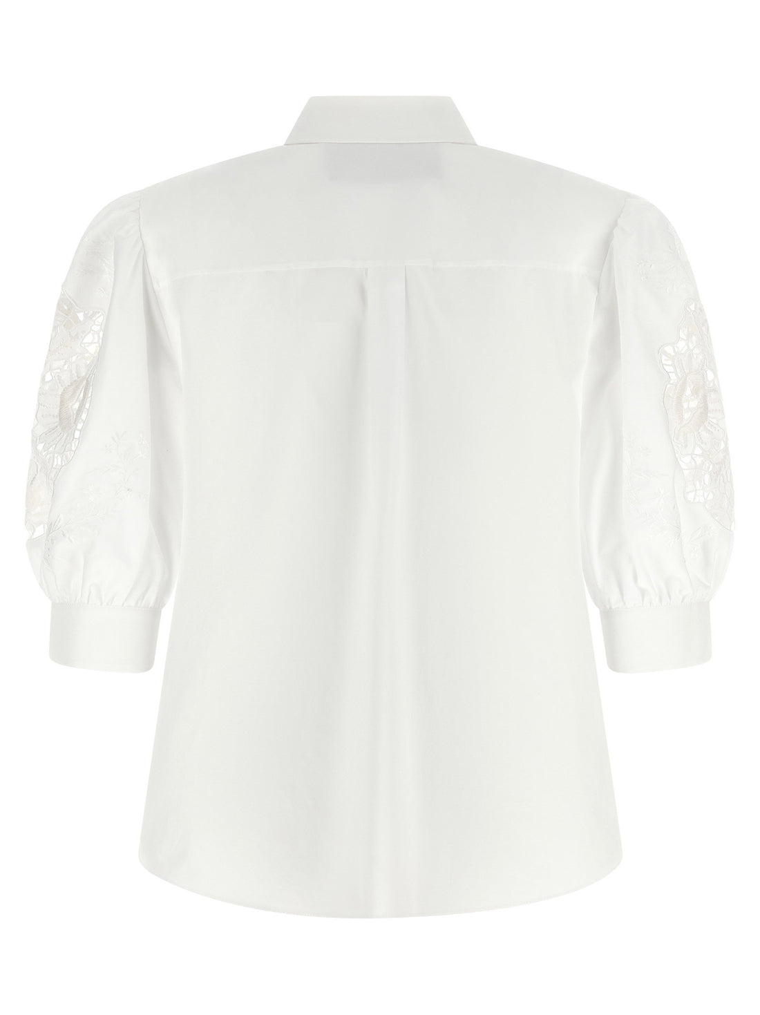 Valentino Garavani Macramé Insert Shirt White
