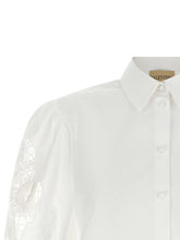 Valentino Garavani Macramé Insert Shirt White