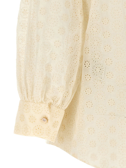 Shirt Valentino Garavani Sangallo White