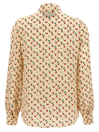 Valentino Garavani Cherryfic Shirt Beige