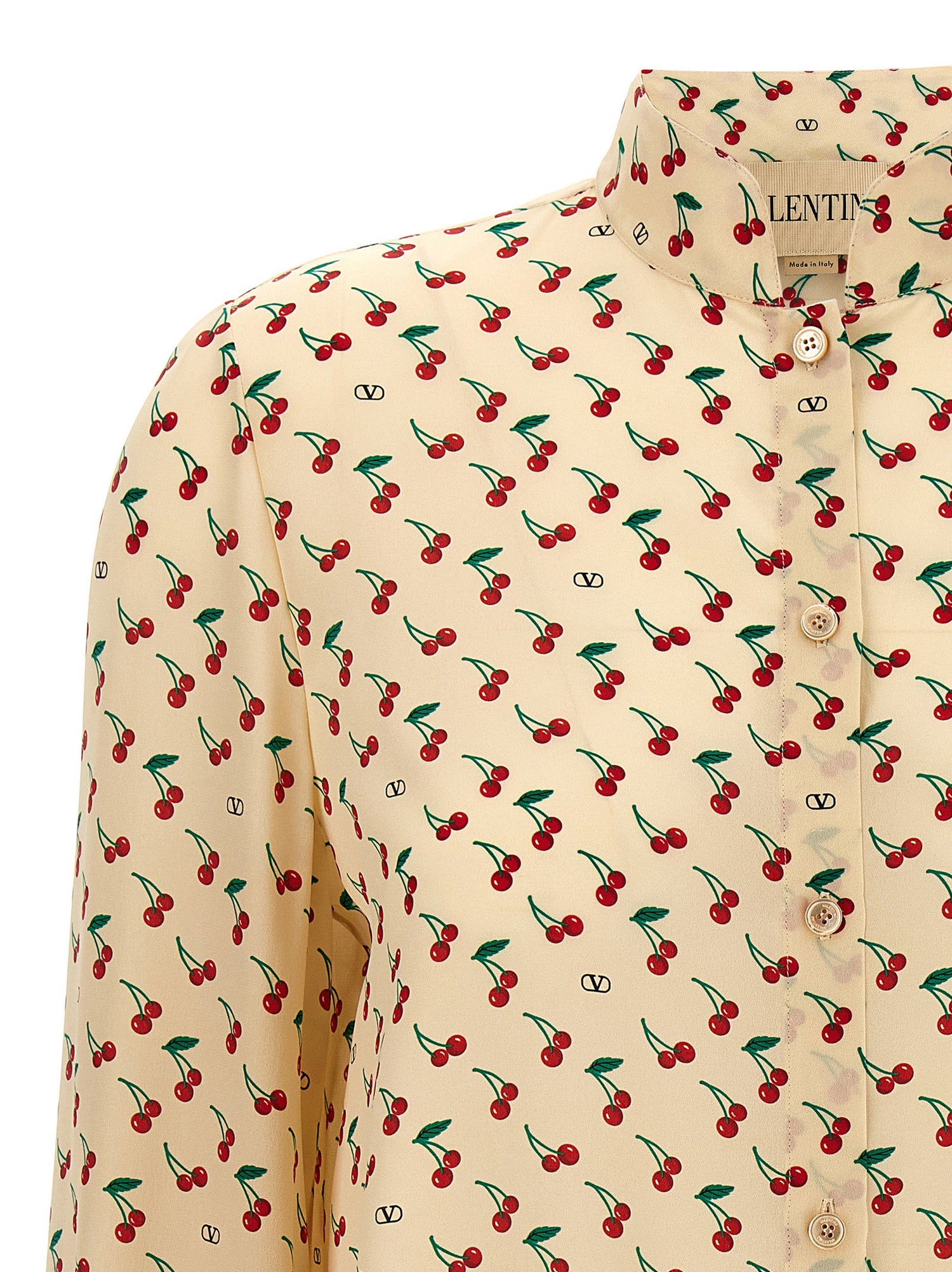 Valentino Garavani Cherryfic Shirt Beige