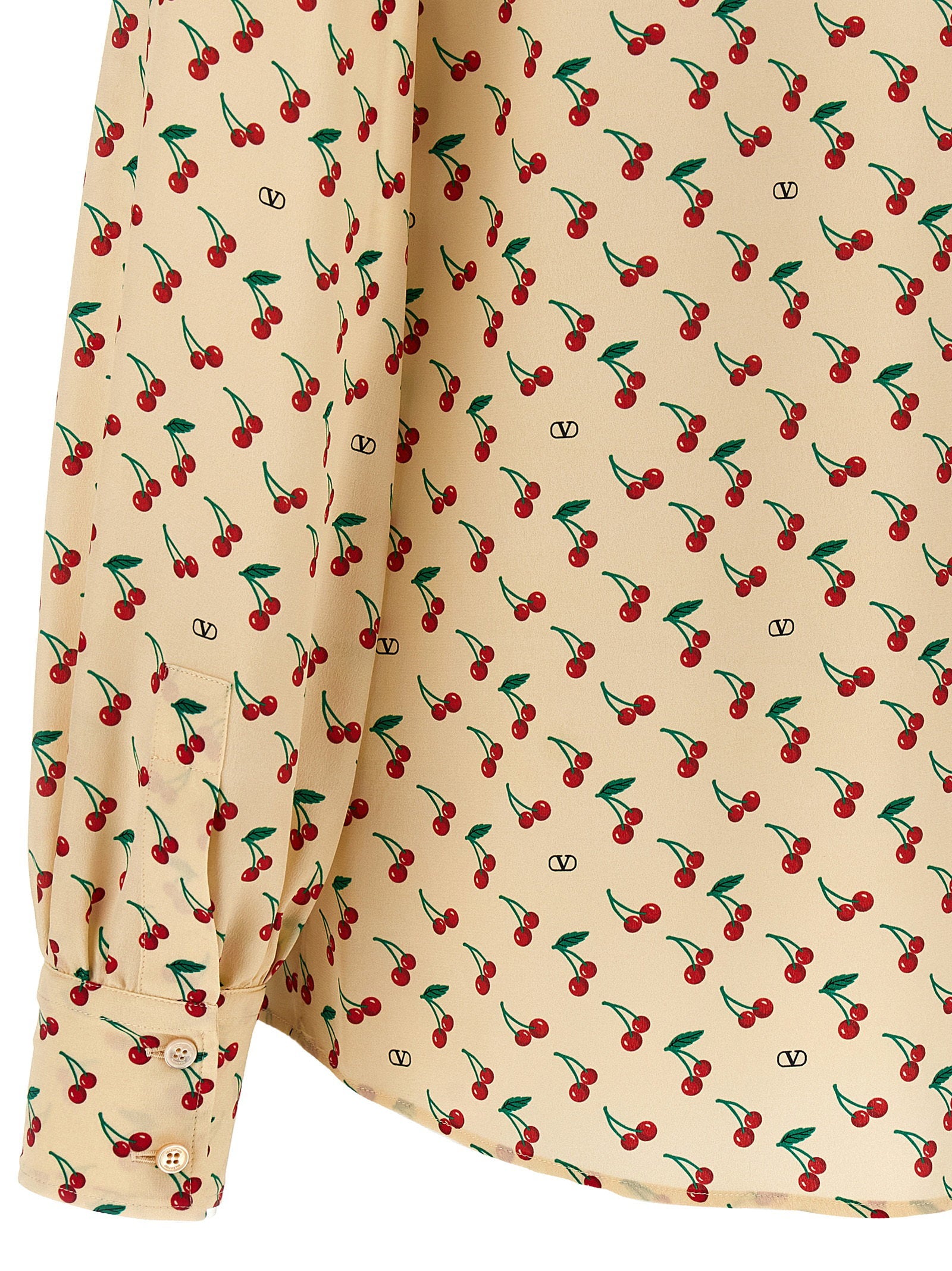 Valentino Garavani Cherryfic Shirt Beige