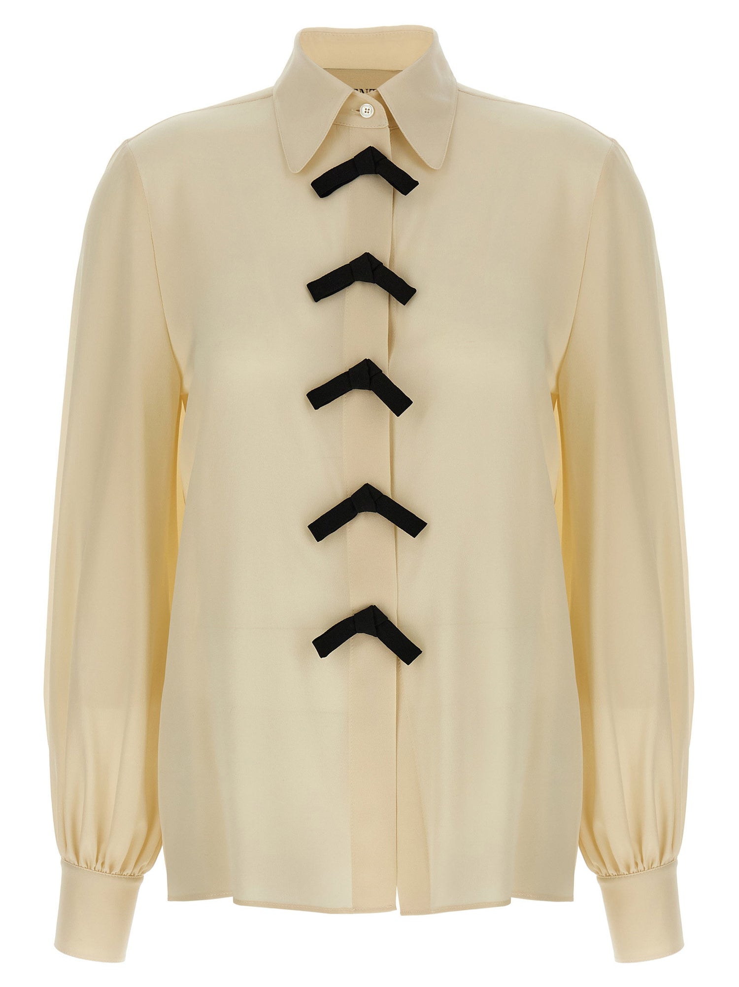 Valentino Garavani Bow Shirt Beige