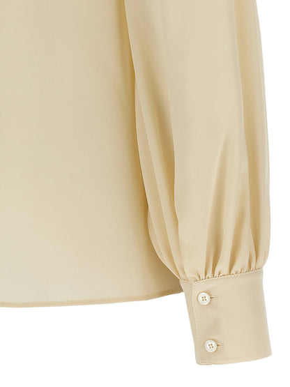 Valentino Garavani Bow Shirt Beige