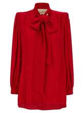 Valentino Garavani Silk Shirt With Bow Red