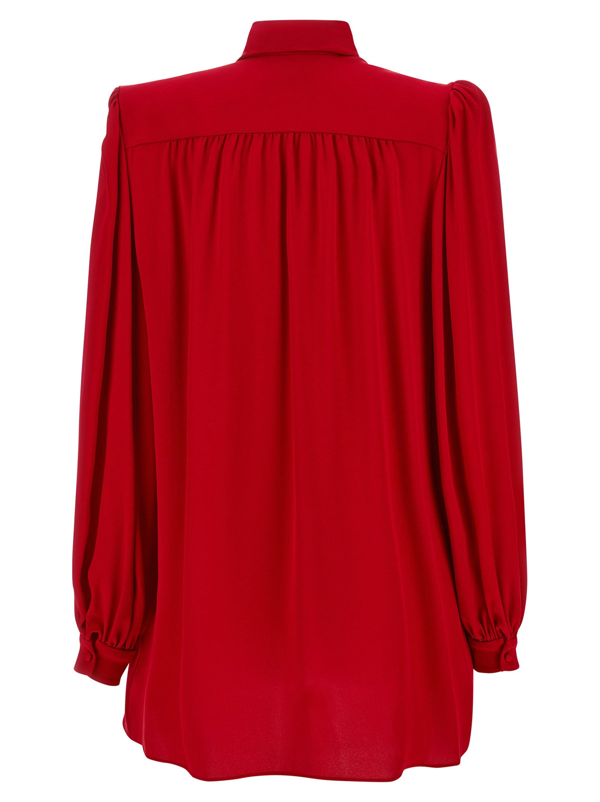 Valentino Garavani Silk Shirt With Bow Red