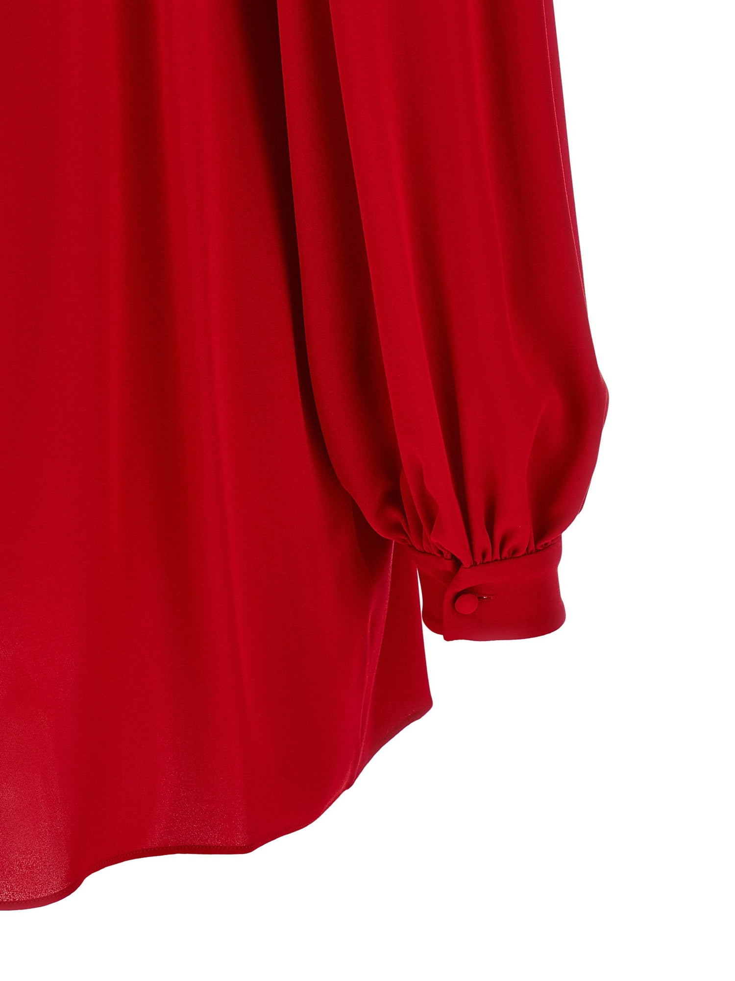Valentino Garavani Silk Shirt With Bow Red