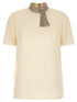 Valentino Garavani Jewel Collar Top White