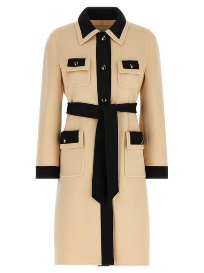 Valentino Garavani Wool Coat Beige