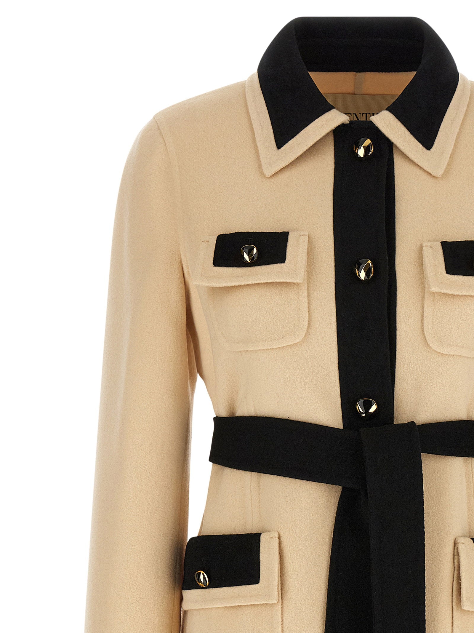 Valentino Garavani Wool Coat Beige