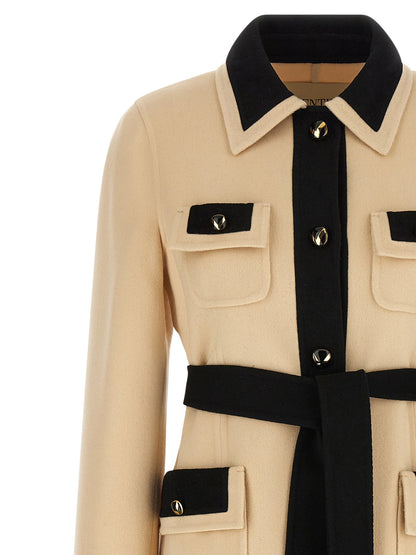 Valentino Garavani Wool Coat Beige