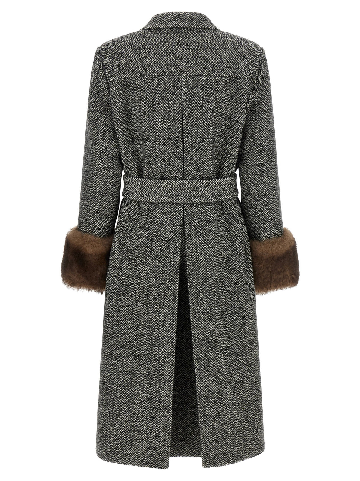 Valentino Garavani Mossi Coat White/Black