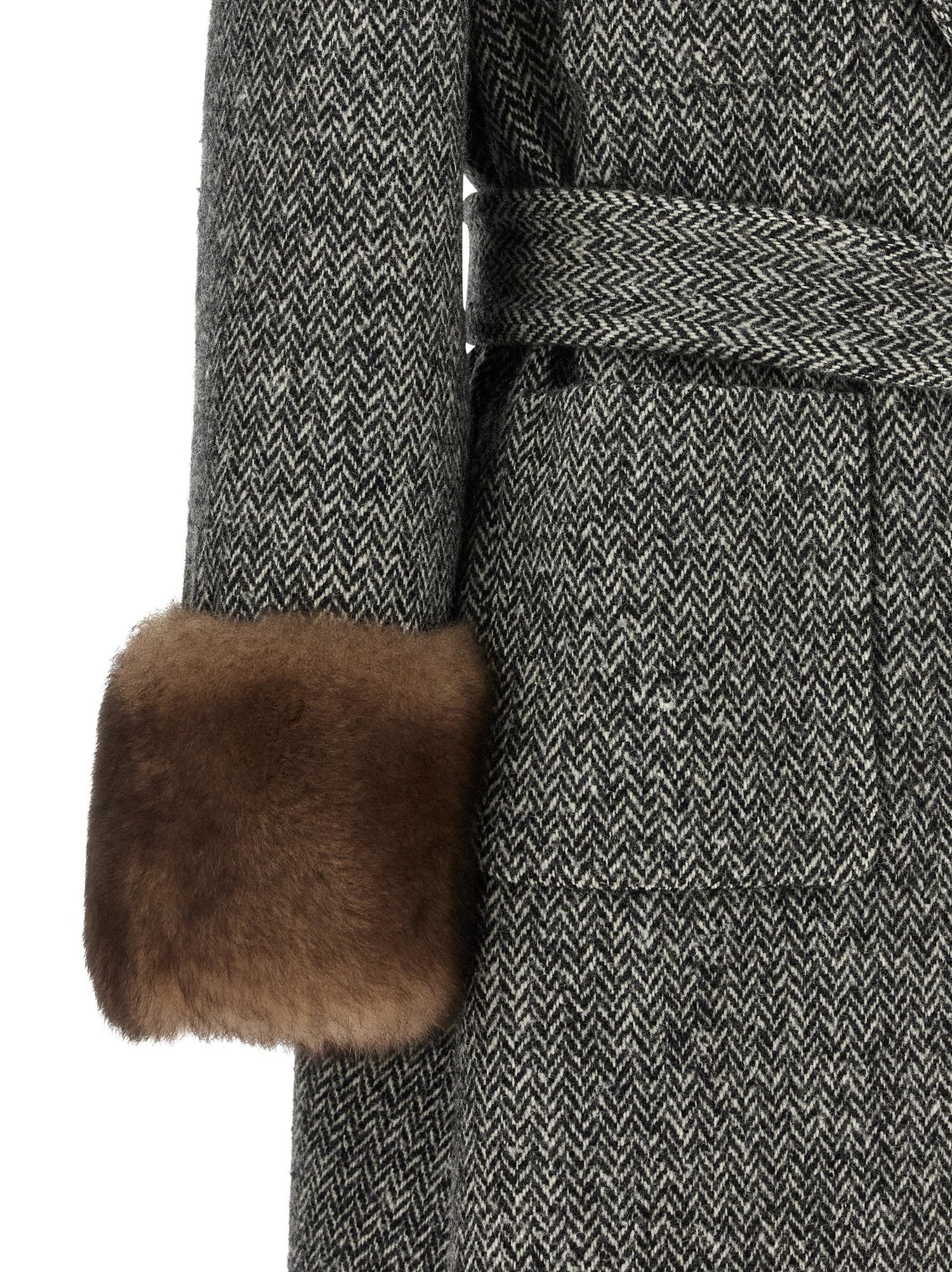 Valentino Garavani Mossi Coat White/Black