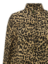 Valentino Garavani Cape In Animalier Cloth Brown