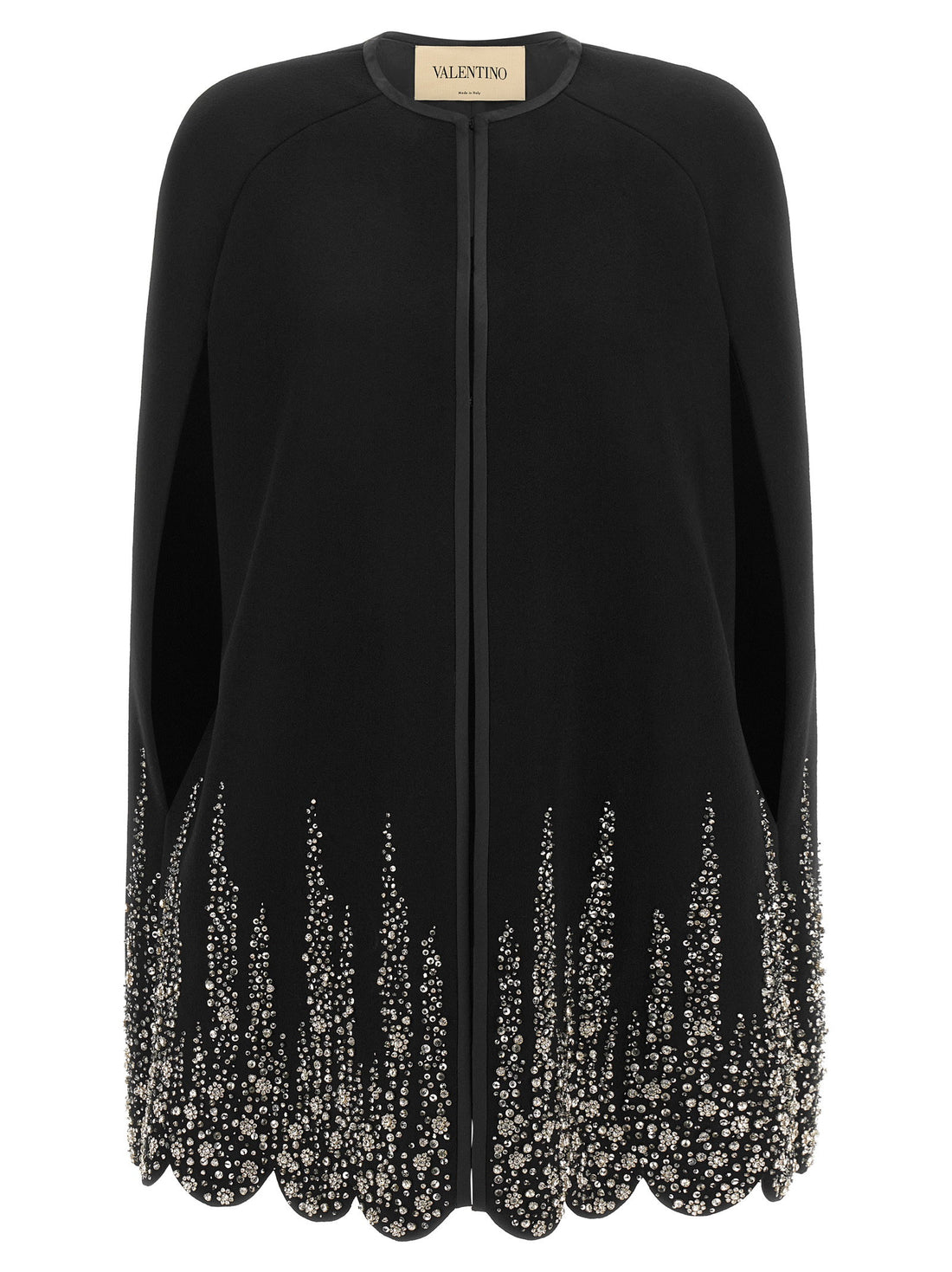 Valentino Garavani Compact Drap Cape Black  