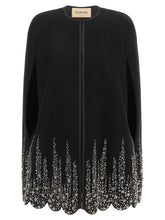 Valentino Garavani Compact Drap Cape Black  