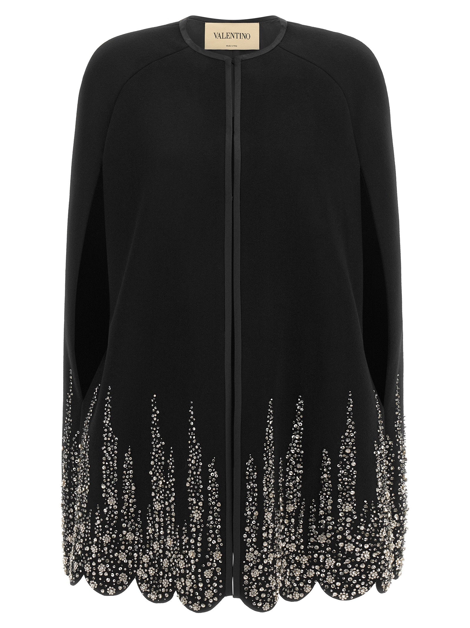 Valentino Garavani Compact Drap Cape Black  
