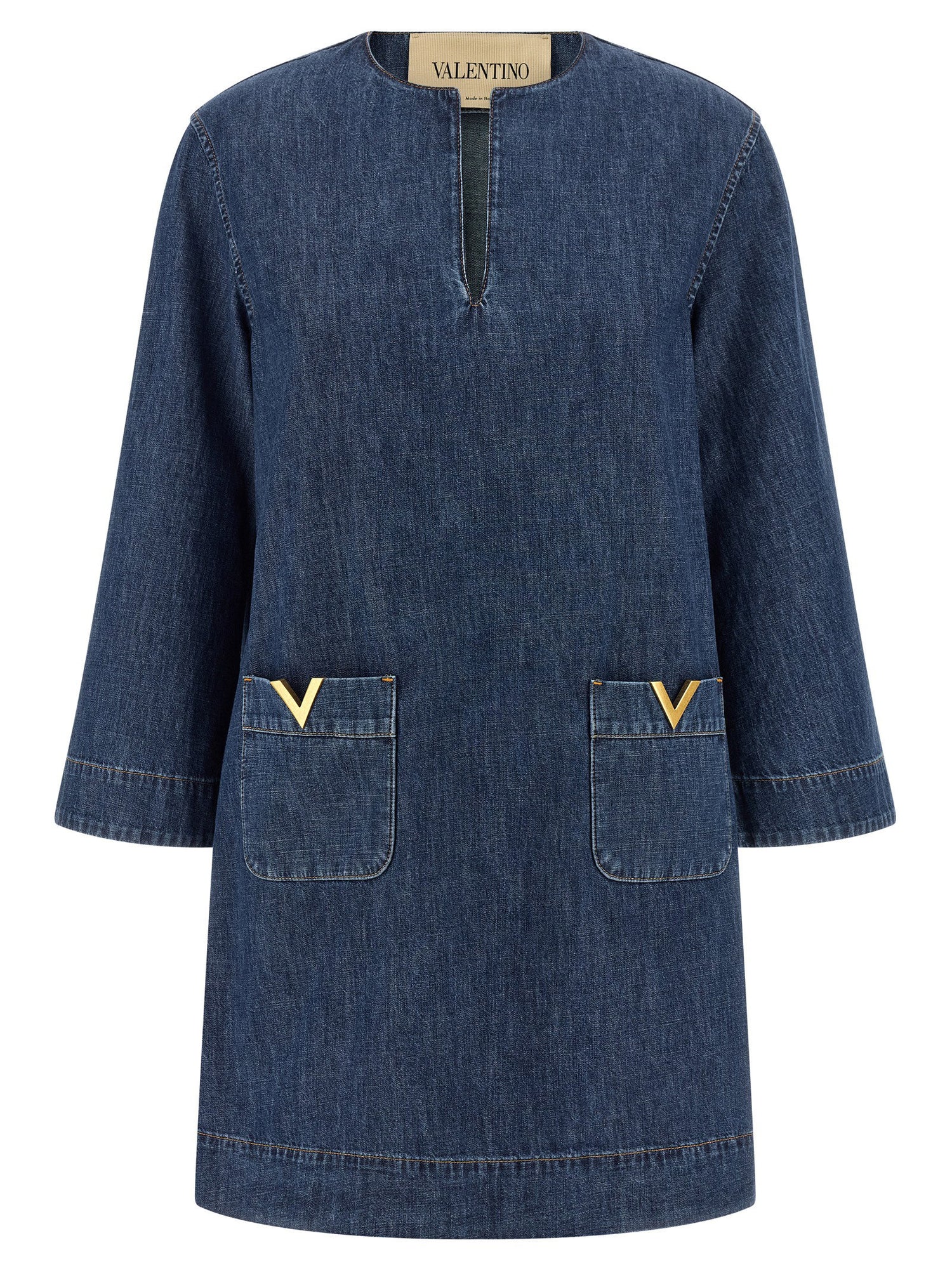 Valentino Garavani Vgold Dress Blue