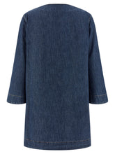 Valentino Garavani Vgold Dress Blue