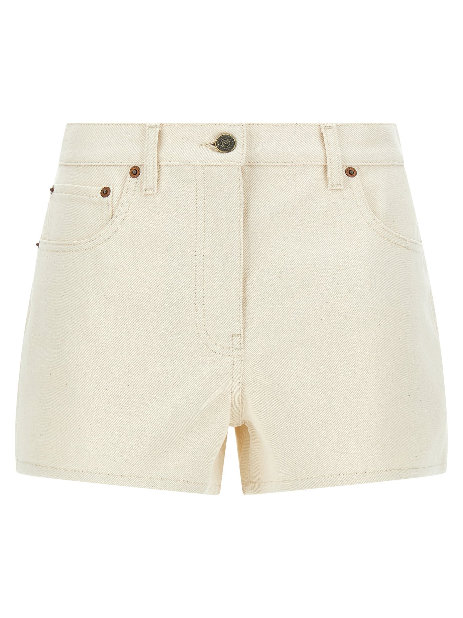 Valentino Garavani Vgold Shorts Beige