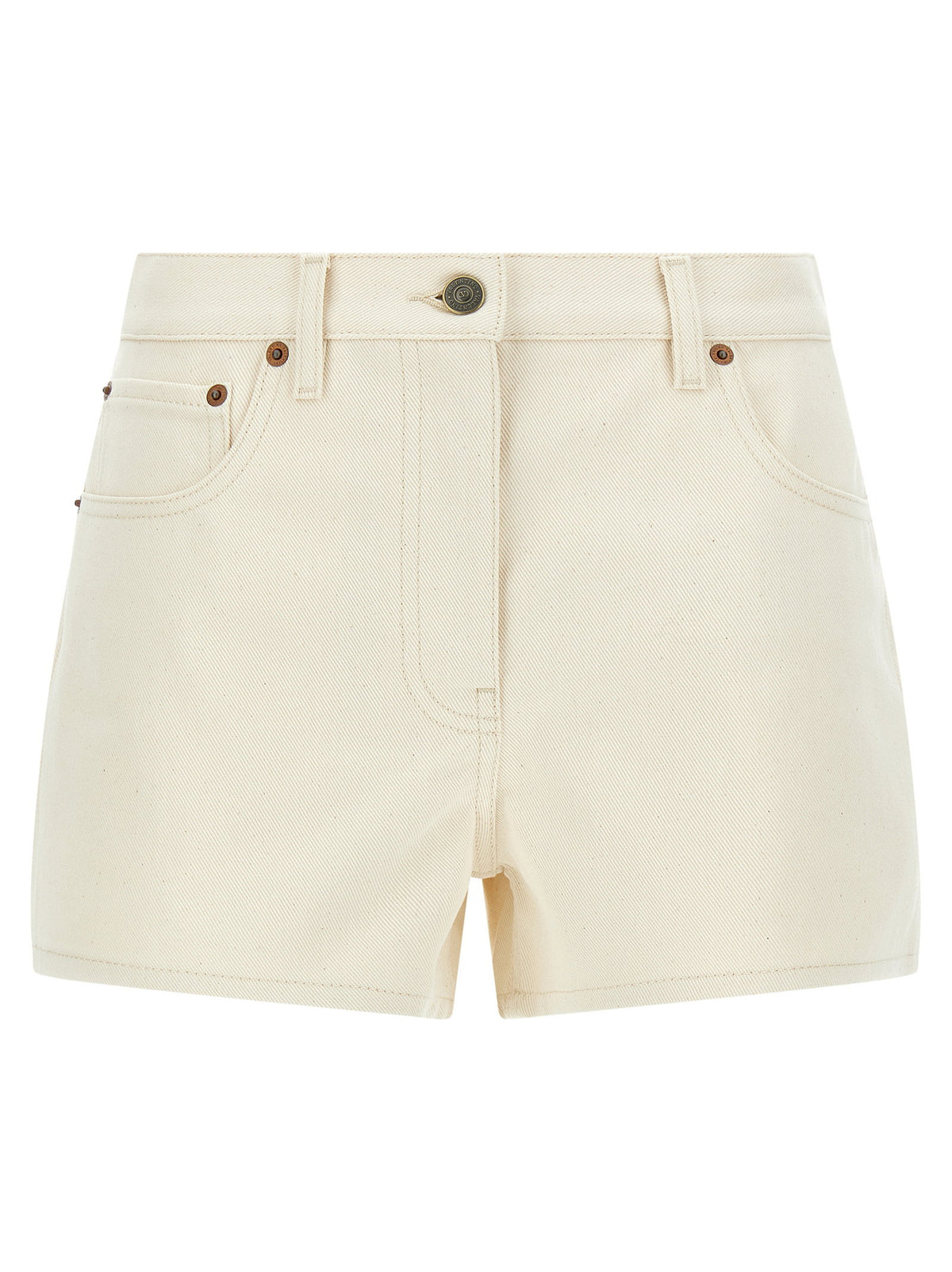 Valentino Garavani Vgold Shorts Beige