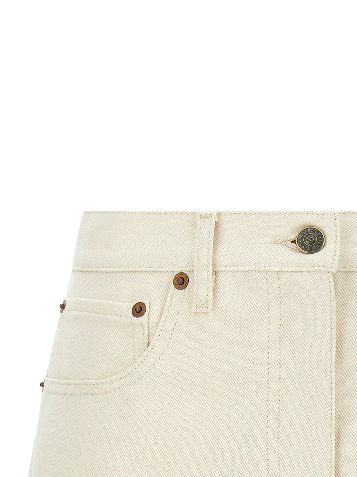 Valentino Garavani Vgold Shorts Beige