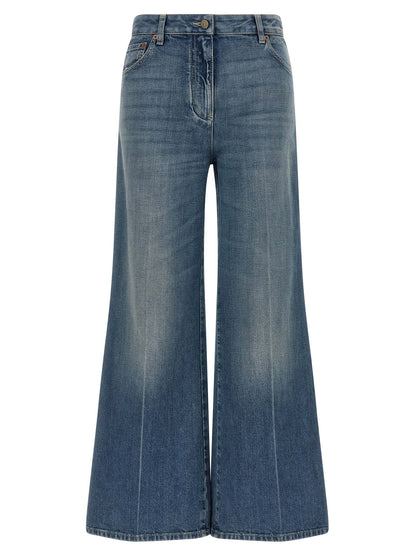 Valentino Garavani Vgold Jeans Blue
