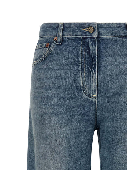 Valentino Garavani Vgold Jeans Blue