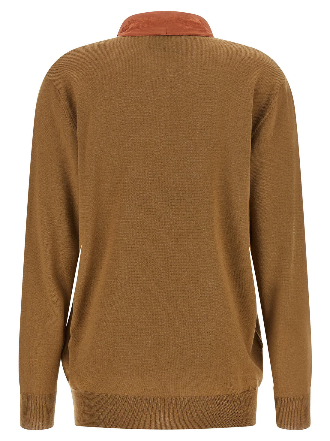 Valentino Garavani Lavallière Collar Sweater Brown